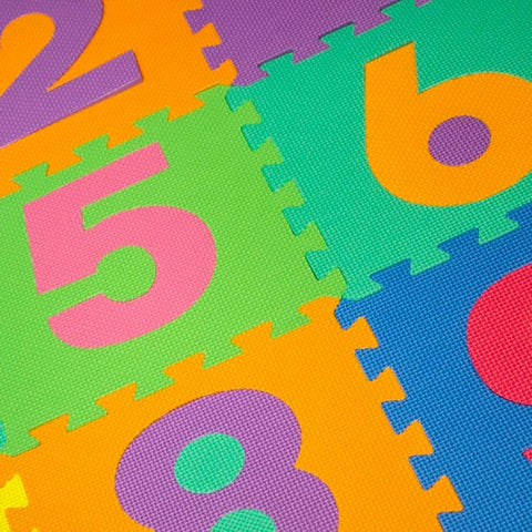 Kids Number Puzzle Foam Mat – 10 Interlocking Tiles | Learn Numbers Through Play