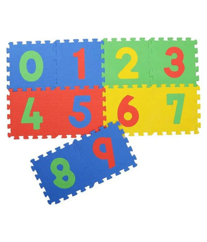 Kids Number Puzzle Foam Mat – 10 Interlocking Tiles | Learn Numbers Through Play