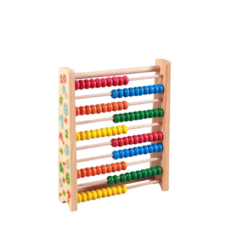 Wooden Number Colorful Abacus Calculation Rack