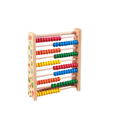 Wooden Number Colorful Abacus Calculation Rack