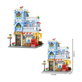 DIY 713 Pcs Mini Hotel Building Toy