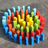 KidsPlanet 54 PCS Colorful Wooden Jenga Tumbling Tower – Stacking & Balance Game for Kids