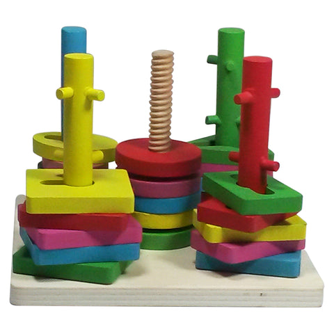 Five Set of Columns – Wooden Educational Toy
