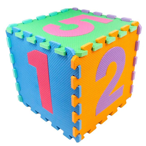 Kids Number Puzzle Foam Mat – 10 Interlocking Tiles | Learn Numbers Through Play