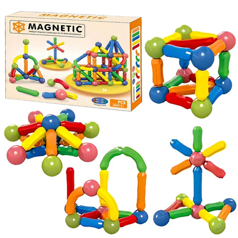 Magnetic STEM Construction Set – 36 Pieces